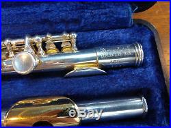 Rare 4RSH Gemeinhardt Piccolo Flute Solid Silver With Hardcase