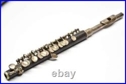 Rare Antique Handmade G. Gemeinhardt Markneukirchen Grenadilla Wood Piccolo