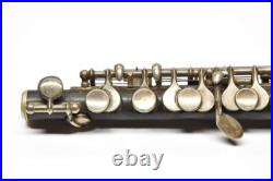 Rare Antique Handmade G. Gemeinhardt Markneukirchen Grenadilla Wood Piccolo