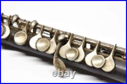 Rare Antique Handmade G. Gemeinhardt Markneukirchen Grenadilla Wood Piccolo