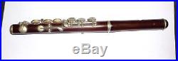 Rare Antique rosewood Piccolo flute F key 25.5 cms long