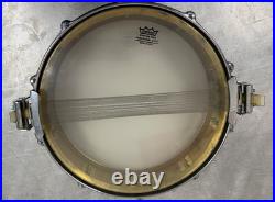 Rare Brass Yamaha Piccolo Snare Drum, SD 493, Power Hoops, 14 x 3.5
