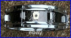 Rare Ludwig Black Beauty 3.5x13 Snare Drum Hammered Shell piccolo Excellent