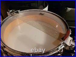 Rare Pearl Vintage Orig Free Floating Piccolo 3.5 Snare Drum Maple Liquid Amber