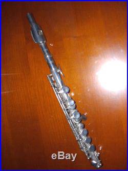 Rare et ancienne Flûte PICCOLO en métal L. ROTINAT à BOURGES Antique old FLUTE