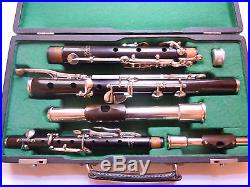 Restored antique Kohlert & Co wooden flute / piccolo set in Eb (Db)