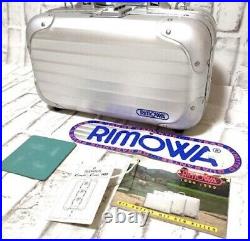 Rimowa Logo Topas Topaz Piccolo Camera Case Blue Handbag Mini 1.4kg Silver Japan