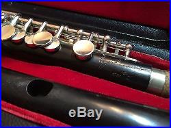 Roy Seaman professional piccolo-grenadilla wood and sterling keys