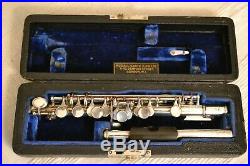 Rudall Carte Sterling Silver Piccolo Flute Rare Antique 1960