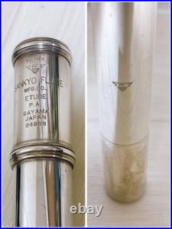SANKYO Etude PA Flute Sterling Silver Used With Hard Case