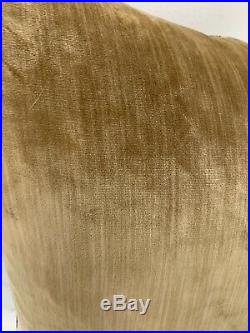SCALAMANDRE Fabric LEOPARD VELVET PICCOLO GOLD / BROWN Pillow 21 x 21