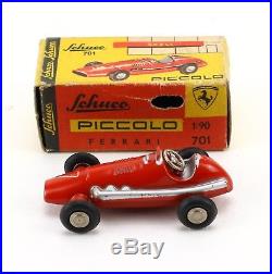 SCHUCO Piccolo 701 Ferrari Rennwagen 7 OVP Vintage Model Racing Car Boxed 50er J