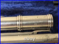 SOLID SILVER Head Gemeinhardt M3 Plugged Open-Hole Flute Hard Case & Rod