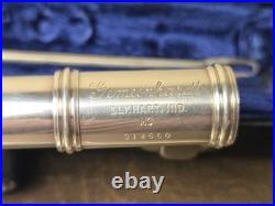 SOLID SILVER Head Gemeinhardt M3 Plugged Open-Hole Flute Hard Case & Rod