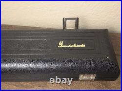 SOLID SILVER Head Gemeinhardt M3 Plugged Open-Hole Flute Hard Case & Rod