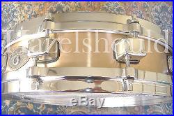 SOUNDFILE! TAMA BELL BRASS 3.25X14 PICCOLO Snare with TAMA STARCAST DIECAST HOOPS
