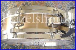 SOUNDFILE! TAMA BELL BRASS 3.25X14 PICCOLO Snare with TAMA STARCAST DIECAST HOOPS