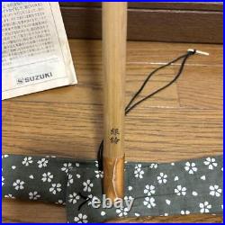 SUZUKI Shinobue Bamboo Flute, Key of 8 Honchoshi, with Case