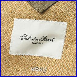 Salvatore Piccolo Italy Cotton diamond jacquard 3B jacket 48 Beige / orange