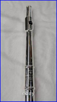 Sankyo ARTIST Flute All Silver Ag925 Open Hole Professional Model Used with Case
