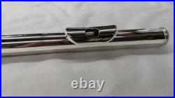 Sankyo ARTIST Flute All Silver Ag925 Open Hole Professional Model Used with Case