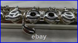 Sankyo ARTIST Flute All Silver Ag925 Open Hole Professional Model Used with Case