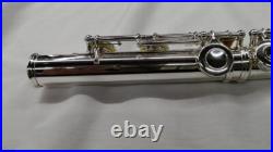 Sankyo ARTIST Flute All Silver Ag925 Open Hole Professional Model Used with Case