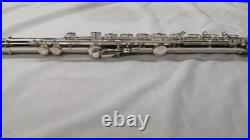 Sankyo ARTIST Flute All Silver Ag925 Open Hole Professional Model Used with Case