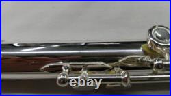 Sankyo ARTIST Flute All Silver Ag925 Open Hole Professional Model Used with Case