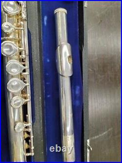 Sankyo Flute Etude Flute Musical Instrument Silver Used From Japan