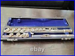 Sankyo Flute Etude Flute Musical Instrument Silver Used From Japan