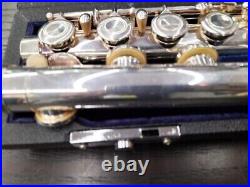 Sankyo Flute Etude Flute Musical Instrument Silver Used From Japan