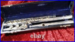 Sankyo Flute Silver Sonic 925 with Case From Japan Musical Instrument Overhauled