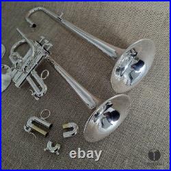 Schilke G1L G / F four bells piccolo trumpet, case, mouthpiece GAMONBRASS