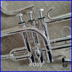 Schilke G1L G / F four bells piccolo trumpet, case, mouthpiece GAMONBRASS