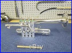 Schilke P5-4 Bb/A Piccolo Trumpet, Blackburn Mouthpipe, Double Case, Mouthpieces