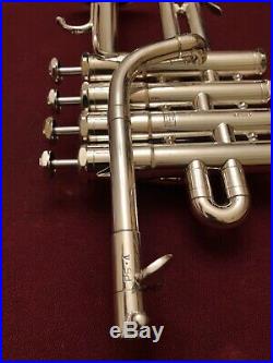 Schilke P5-4 Bb/A Piccolo Trumpet Vintage, Silver-Plated low serial #