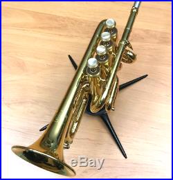Schöne 4 Ventile Piccolotrompete Amati 383, klein Trompete, Hoch B /A, 2 Rohre