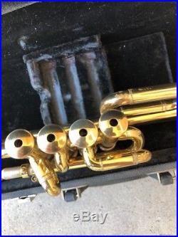 Selmer Brass Piccolo Trumpet Case Nice Condition Overall Needs Tuning Servicing