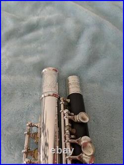 Selmer Omega Flute Sterling Silver Open Hole, Low B, & Bundy Piccolo with New Pads