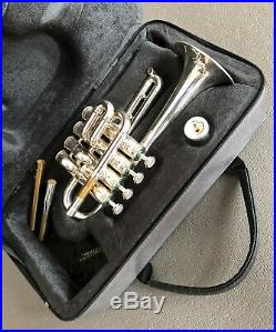 Selmer Piccolo Trumpet 365 B/a Silver Plate 703 Wonderful Horn