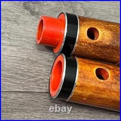 Shakuhachi 5 Hole Bamboo Flute 54-55cm Simple Design Natural Color