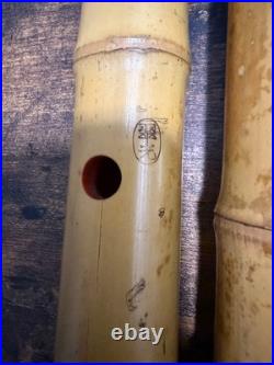 Shakuhachi Suiko Kinko Style 5 Hole Bamboo Flute Good Condition