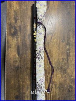 Shishida Shinobue Flute 6 Holes Dragon Design Japan Maki-e