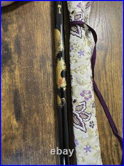 Shishida Shinobue Flute 6 Holes Dragon Design Japan Maki-e