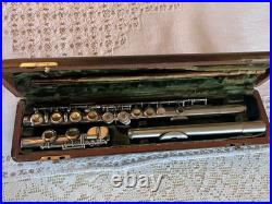 Silver FLUTE Handmade by PAUL KREBS 900/100 Sterling Silver Good Condition
