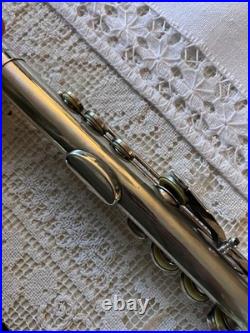 Silver FLUTE Handmade by PAUL KREBS 900/100 Sterling Silver Good Condition
