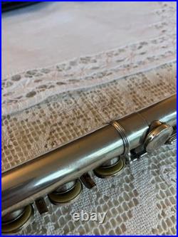 Silver FLUTE Handmade by PAUL KREBS 900/100 Sterling Silver Good Condition