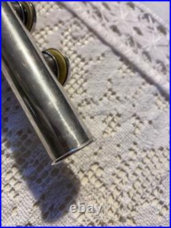Silver FLUTE Handmade by PAUL KREBS 900/100 Sterling Silver Good Condition
