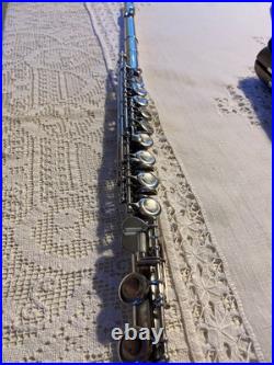 Silver FLUTE Handmade by PAUL KREBS 900/100 Sterling Silver Good Condition
